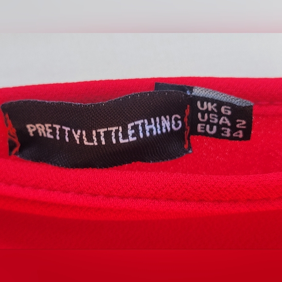 Red Mini Dress - Picture 4 of 4